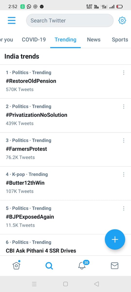 Keep continue friends
We r trending no. 1
we done it... 
#RestoreOldPension
#PrivatizationNoSolution
<a href="/Nalini_D30/">Nalini</a> <a href="/vijaykbandhu/">Vijay Kumar Bandhu</a> <a href="/GopalSi80578380/">Gopal Singh Yadav (NMOPS/ATEWA)</a> <a href="/NandsinghMerti1/">Nandsingh Mertiya</a> <a href="/_suman_kureel_/">सुमन कुरील_ महिला सांस्कृतिक प्रकोष्ठ ATEWA /NMOPS</a> <a href="/MrsPoonamYadav/">Poonam Yadav(अटेवा, बलिया )</a> <a href="/RK63154480/">R</a> <a href="/MinkSurbhi/">𝐌𝐄𝐄𝐍𝐔 𝐒𝐇𝐀𝐑𝐌𝐀</a> <a href="/ImranSyedDanis1/">Imran Syed Danish</a> <a href="/Rupgarg/">®️upali Garg 🔥0ps_Fighter</a> <a href="/old_pension/">Rahul Gandhi</a> <a href="/AtewaNmops/">NMOPS / ATEWA</a>  <a href="/Deuregar2/">Deu Kumari</a>