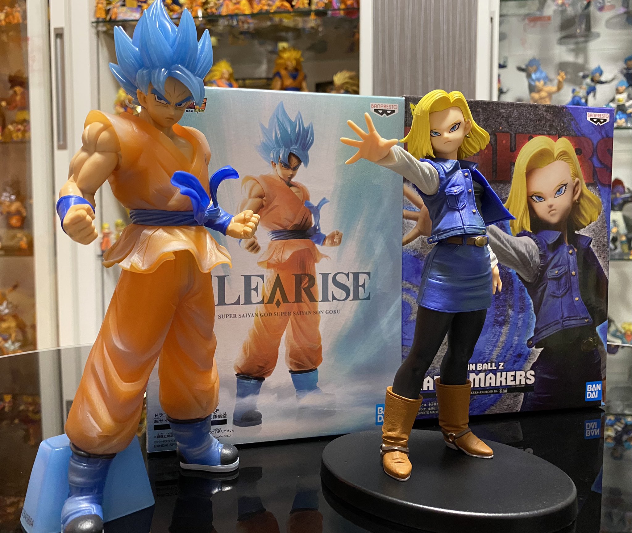 まーくん侍 Dbコレクター 最新プライズフィギュアをgetしてきました ちらほら 批判コメをみましたが個人的には好きです ただ18号はムッとした顔より原作通り余裕の表情って意味でニヤ顔にして欲しかったなぁ ドラゴンボール 孫悟空 18号