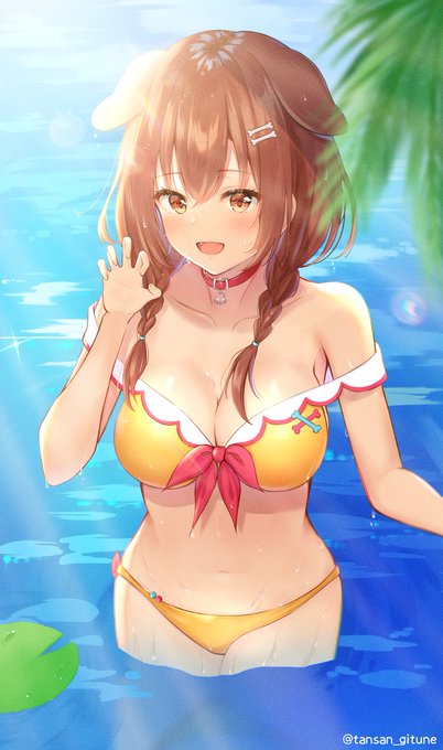 水浴びころね～
#できたてころね 