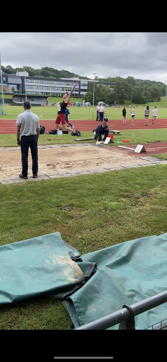 Callum W from year 10 getting a pb of 6.23m in the long jump for Cheshire, at the North West Combined Events Championships. 7 events to go! <a href="/SandbachSchool/">Sandbach School</a>