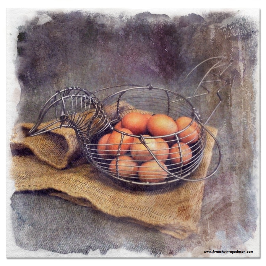 Vintage French Wire Chicken Egg Basket
frenchvintagedecor.com/listing/885097…

#frenchvintagedecor #frenchcountrystyle #eggbasket #farmhouseliving #showusthevintage #countrylivingmagazine #rustickitchen #buyvintagesavetheworld #lovevintage #countrylivingmag #onlinevintage #farmhousekitchendecor