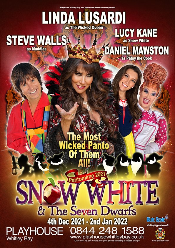 #ad
Linda Lusardi &amp; her daughter Lucy Kane to star in Christmas Panto alongside panto regulars Steve Walls &amp; Daniel Mawston as Dame Patsy
Snow White &amp; the Seven Dwarfs
Whitley Bay <a href="/Playhouse_WB/">PLAYHOUSE Whitley Bay</a>
4 Dec 21 - 2 Jan 22
Preview northeasttheatreguide.co.uk/2021/05/previe…
Tickets: tinyurl.com/SnowWhiteTicke…