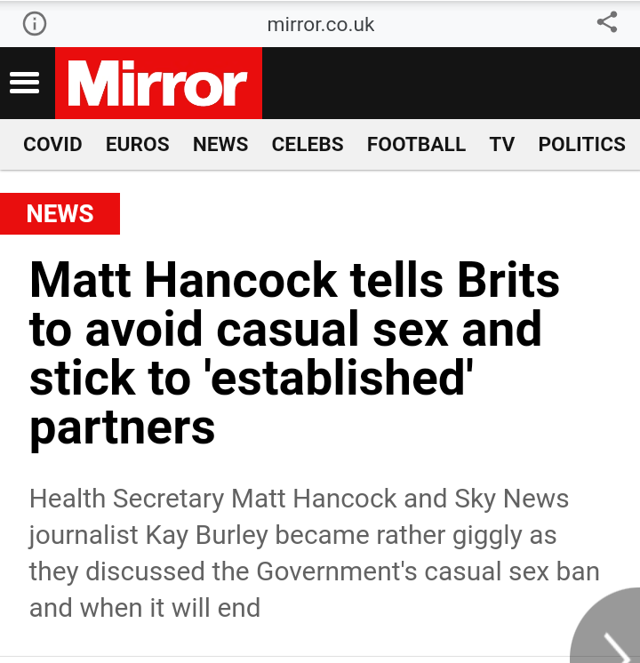 Aaron_horlock's tweet photo. @MattHancock 
Just going to plop his here...
Do as I say not as I do. https://t.co/UHRaueW8qi
