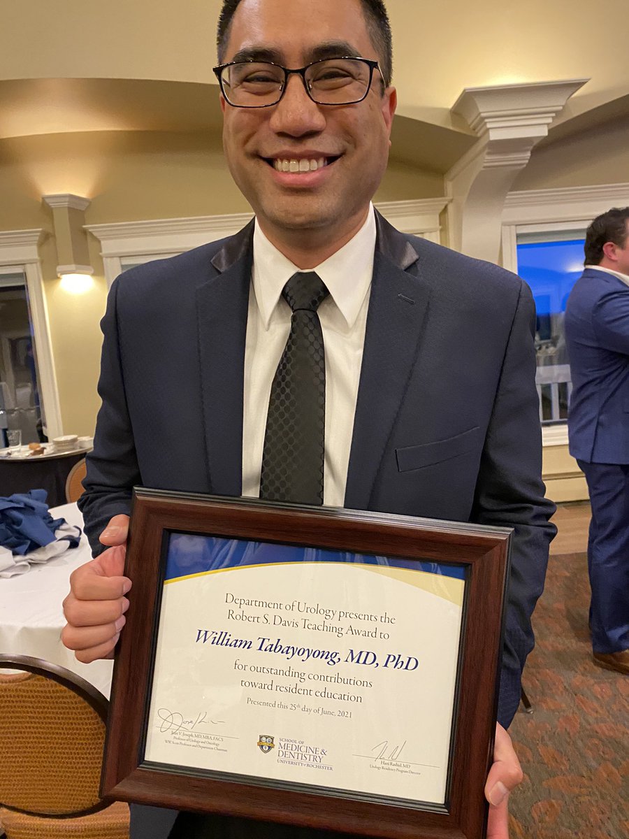 Divya Ajay MD MPH (@divyaajay_uro) on Twitter photo Congratulations to our graduating chiefs Dr. Michael Witthaus (<a href="/w_witthaus/">Michael W. Witthaus, MD</a>) and Dr. Jacob Gantz! Great work and best wishes!
Also, congratulations to my friend and colleague Dr. William Tabayoyong (<a href="/LauraETab/">Laura E Tabayoyong</a>) on the teaching award! Well deserved! <a href="/URMCUrology/">URMC Department of Urology</a> Congratulations to our graduating chiefs Dr. Michael Witthaus (<a href="/w_witthaus/">Michael W. Witthaus, MD</a>) and Dr. Jacob Gantz! Great work and best wishes!
Also, congratulations to my friend and colleague Dr. William Tabayoyong (<a href="/LauraETab/">Laura E Tabayoyong</a>) on the teaching award! Well deserved! <a href="/URMCUrology/">URMC Department of Urology</a>