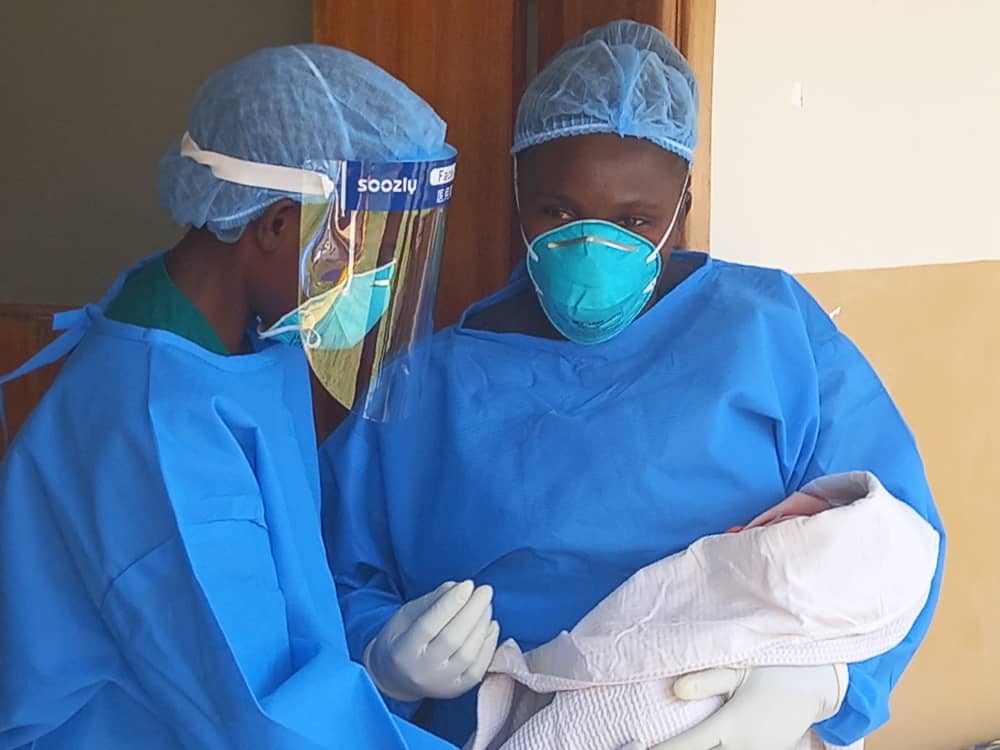 Our Team in the #COVID19 Treatment Unit led by Dr. Katusiime Annet have helped one of our patients with #COVID19 to deliver a bouncing baby girl.