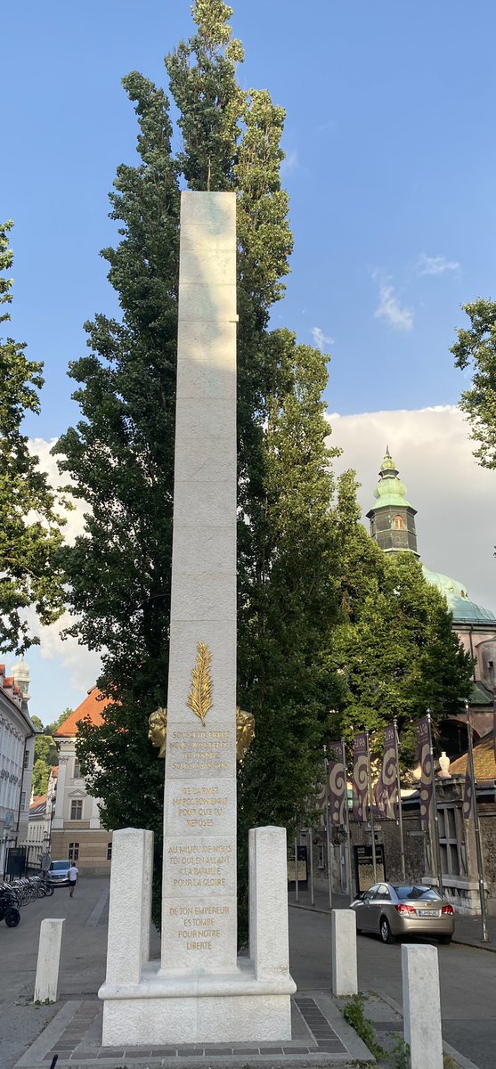 Petit clin d’œil « impérial » napoléonien avant de quitter la capitale des « provinces Illyriennes ». #Ljubljana #Slovenija 🇸🇮