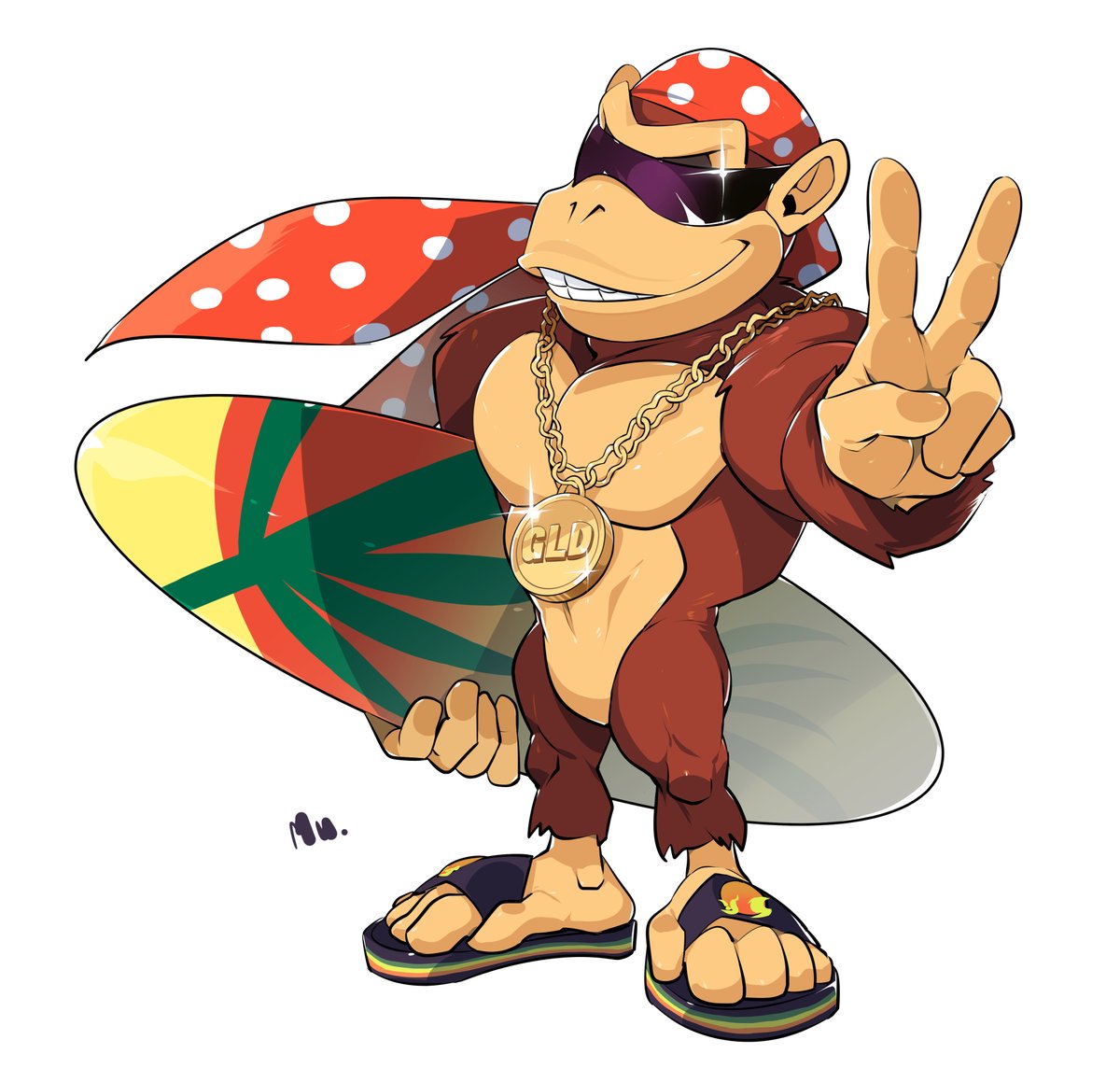 「ファンキーコングDKC2 」Mu.のイラスト