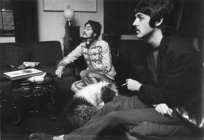 John, Paul and Martha 
The #Beatles via <a href="/ukrockdrummer/">Tim-san 🇬🇧❤️🇯🇵</a>