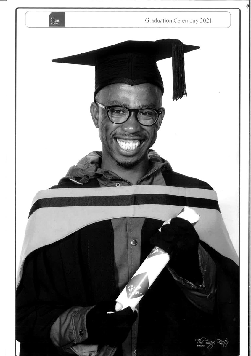 martian1431's tweet image. I&apos;ve been knocking on this door since 2016. I would like to thank me for believing in me. @wethinkcode thank you for everything, I will forever be grateful. @bbdsoftware thank you for making this journey exciting.

#WTC_Grad2020