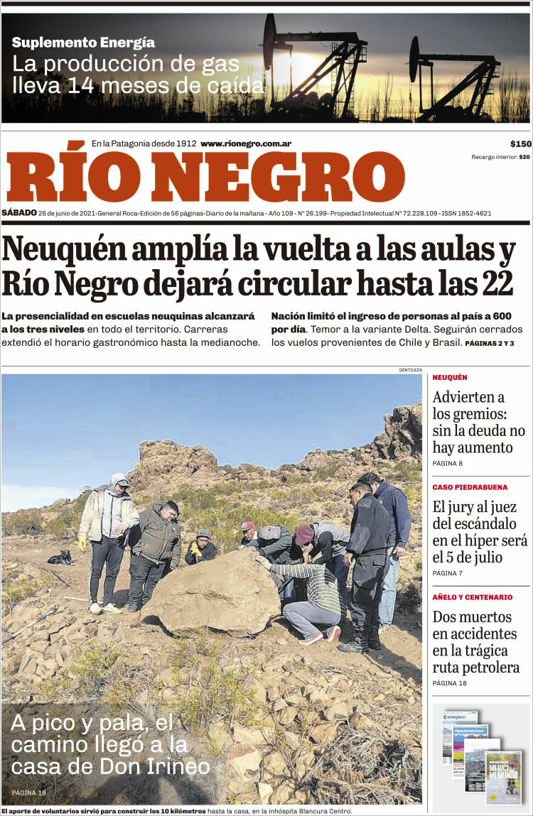 Ronda de periodistas en <a href="/Cadena3Com/">Cadena 3 Argentina</a> 
Las noticias más importantes del país con:
<a href="/vmaslup/">Vero Maslup</a> desde Rosario.
En Santa Fe <a href="/pipyriveroc3/">Roberto Rivero</a> 
Desde Tucumán <a href="/RosaliaCazorla/">Rosalía Cazorla</a> 
En Mendoza <a href="/LuisOmarCastro/">Luis Omar Castro</a> 
Elisa Zamora desde Salta.