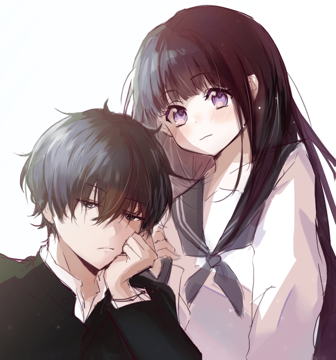 无题 氷菓 制服 千反田える 折木奉太郎 奉える T Kyodai Usagi のイラスト