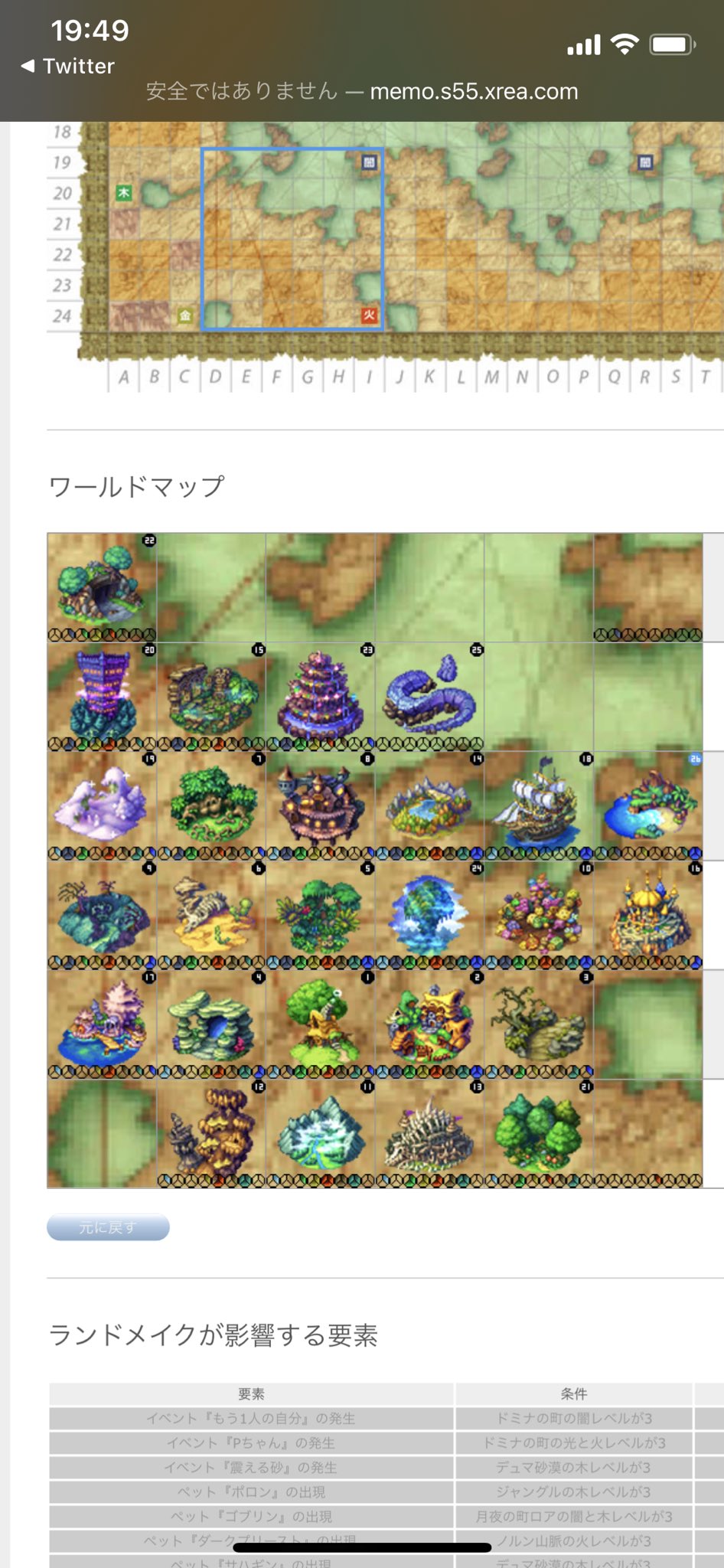 牧村 聖剣lom このランドメイクでやり直そうとしてるけど こなせるイベントの順番による消滅や失敗はまったく考慮していない はたして T Co Py8imqfj2k Twitter