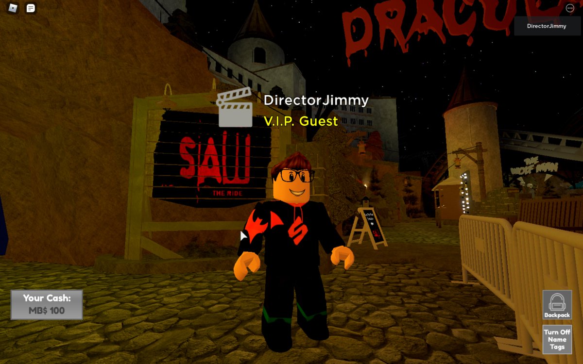 HorrificP's tweet photo. Excited for @MonsterParkRblx and the job they did on the #sawcoaster! I feel like it's the park's strongest POV on ride! #monsterpark #themeparks #games #roblox #robloxdev #sawfranchise #horror https://t.co/ZGXAreAqm1