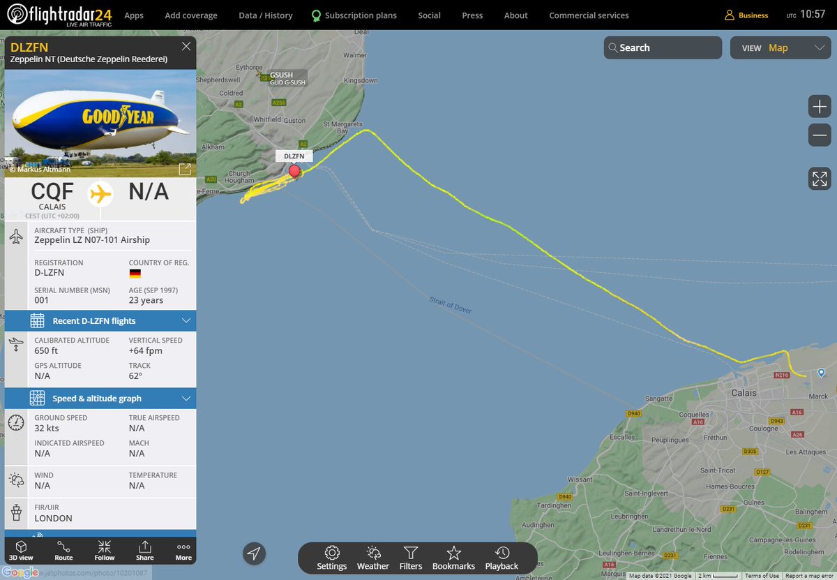 The <a href="/GoodyearBlimp/">Goodyear Blimp</a> floating above the cliffs before heading to Brands Hatch
#goodyear #airships #zeppelin