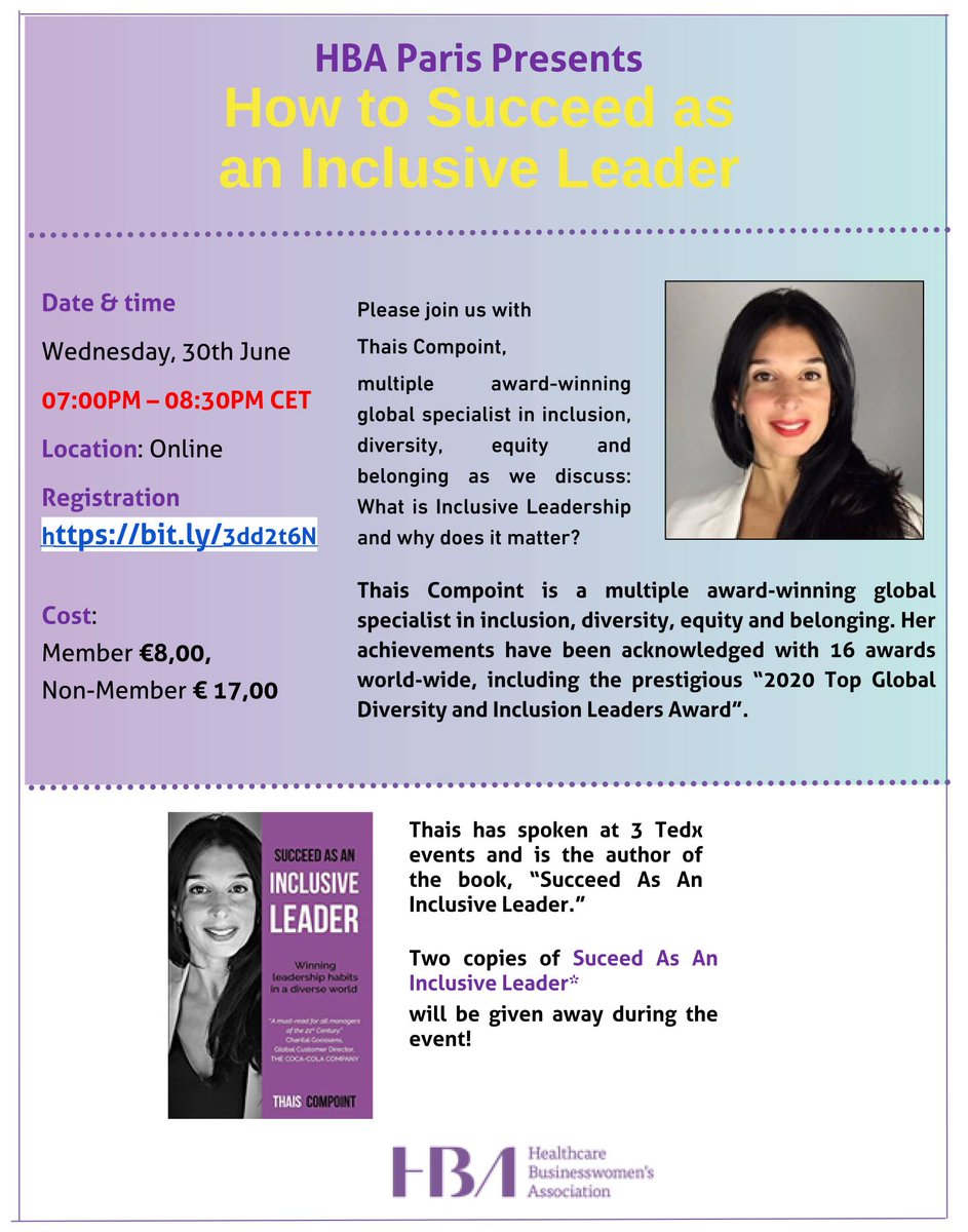 hbanet_eur's tweet image. Join #HBAParis next Wednesday!

👉 Register at bit.ly/3dd2t6N