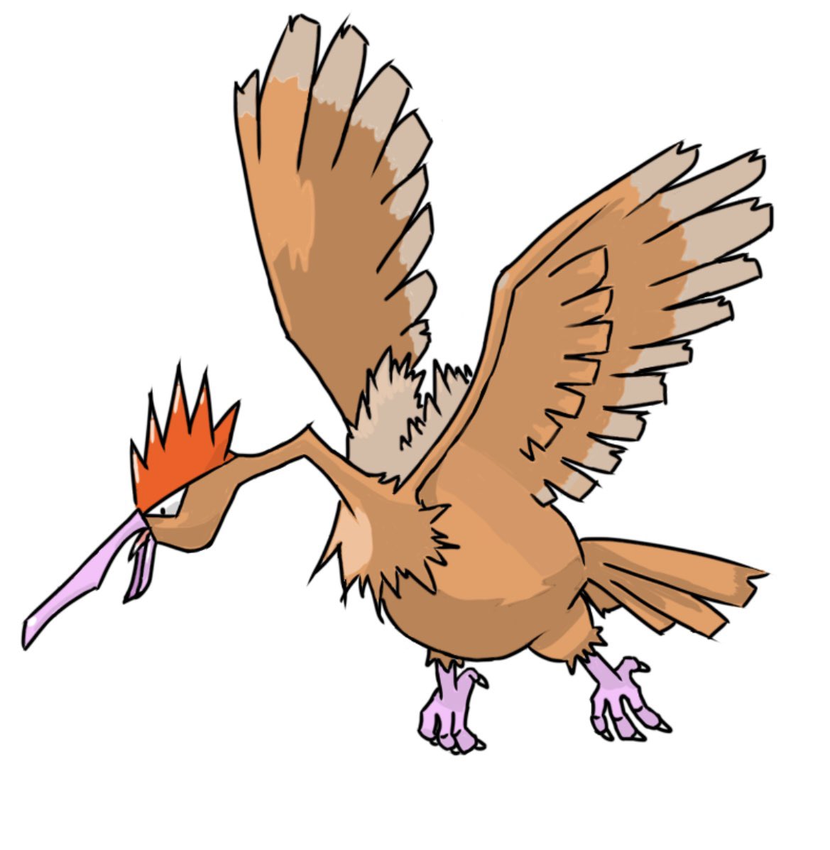 おおた ポケモン図鑑no 022 ポケモン オニドリル イラスト T Co 3ley1qrrdk Twitter