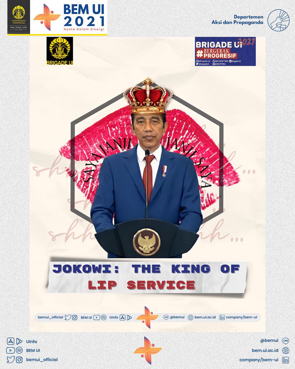 JOKOWI: THE KING OF LIP SERVICE
