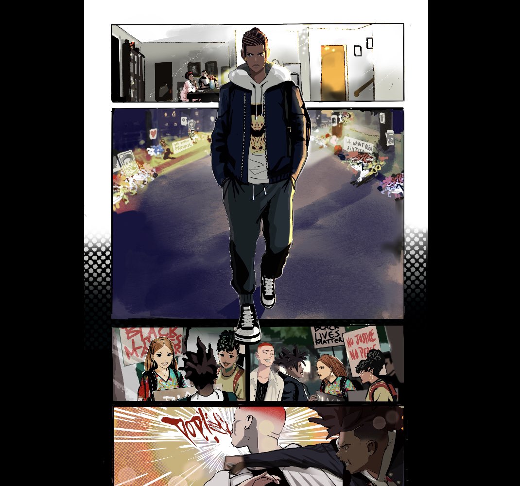 NikDraperIvey's tweet image. Some of my favorite pages from the MSRI 0 Issue. This has been out for awhile now, so I guess it’s cool to post. The first slide is the best page that I’ve done for Static so far, I feel. There is a harmony between Cowan’s layouts and my art here that I haven’t surpassed yet.