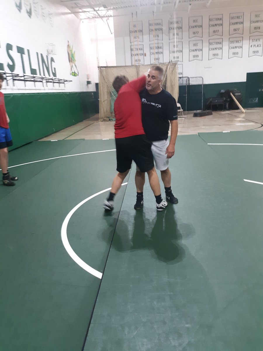 Solid first week of mini camp! After Jimmy on Tuesday, we had Lou Demas on Wednesday. Lou has also coached many elite wrestlers over the years and has a unique style of wrestling; he went over a lot of great technique for our guys! Week two of camp starts Tuesday at 8:30am.