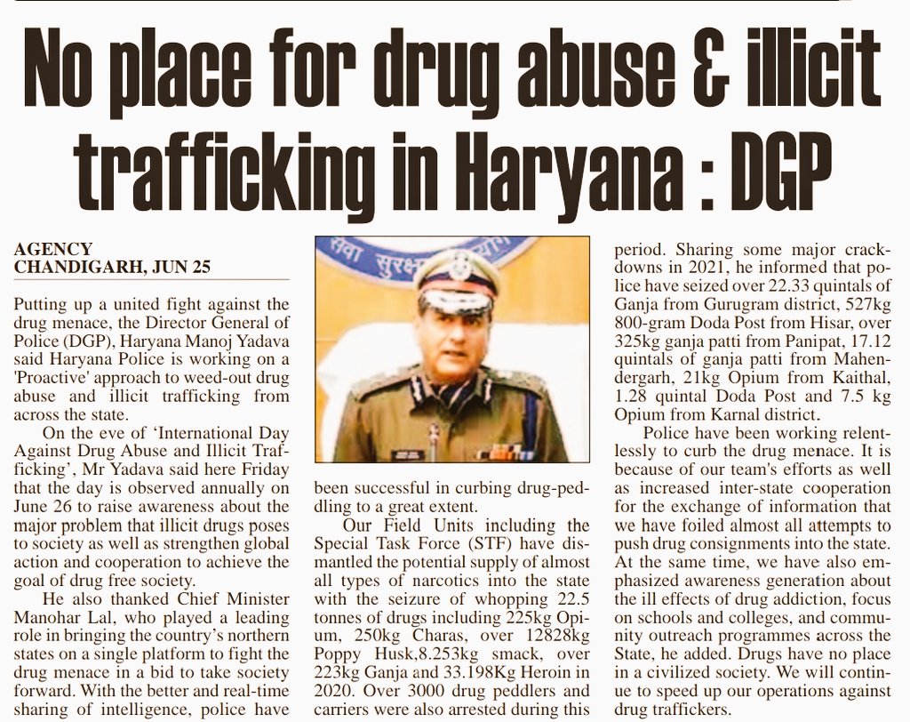 Working on a 'proactive' approach to weed-out drug abuse &amp; illicit trafficking
#InternationalDayAgainstDrugAbuse