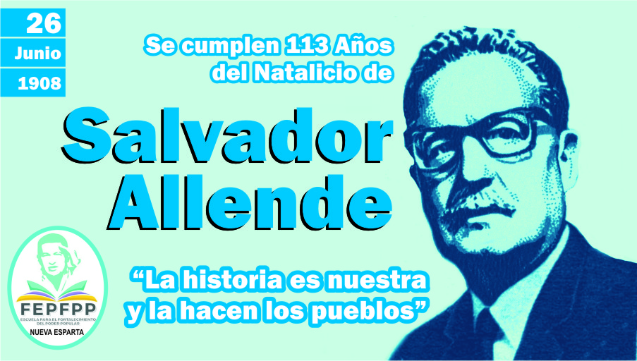 #InvictosAyerInvenciblesHoy 🇻🇪 👉🏽#26Jun de 1908, Natalicio de SALVADOR ALLENDE, médico y político líder socialista chileno, presidente de Chile desde el 3 de noviembre de 1970 hasta el día de su muerte. @NicolasMaduro @NorisHerrerar @Mp_Comunas @JoseOlivoV @FundaEscuelaFPP