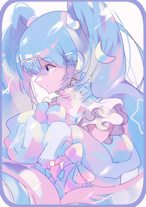 Digital Starsのミクさんが可愛すぎたので描きました 