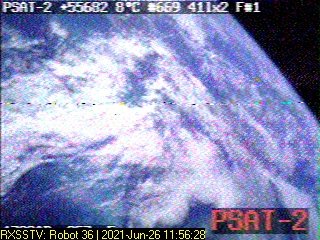 tomohiro_radio's tweet photo. #PSAT2 ( #NO-104)/rev11034/Max Ele 20°/ SSTV-Receive
Jun-26 11:56z https://t.co/SlzCs33BYs
