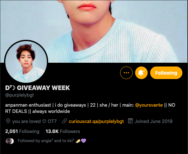 ayeongarmy's tweet photo. @purplelybgt @yoursvante thank you so so much for this giveaway !!
and the album that id like is the BE deluxe album<3 https://t.co/DEH3YBMBmi