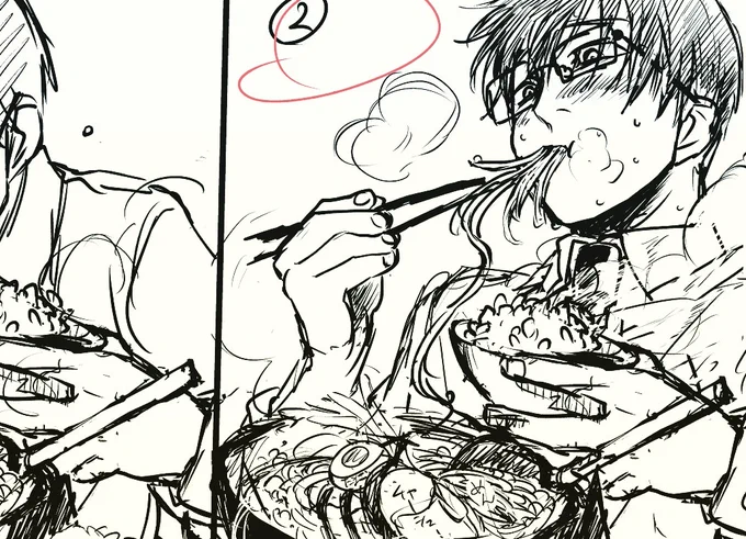 めしぬま。8巻カバー案ラフ。
https://t.co/84dV76qscl 