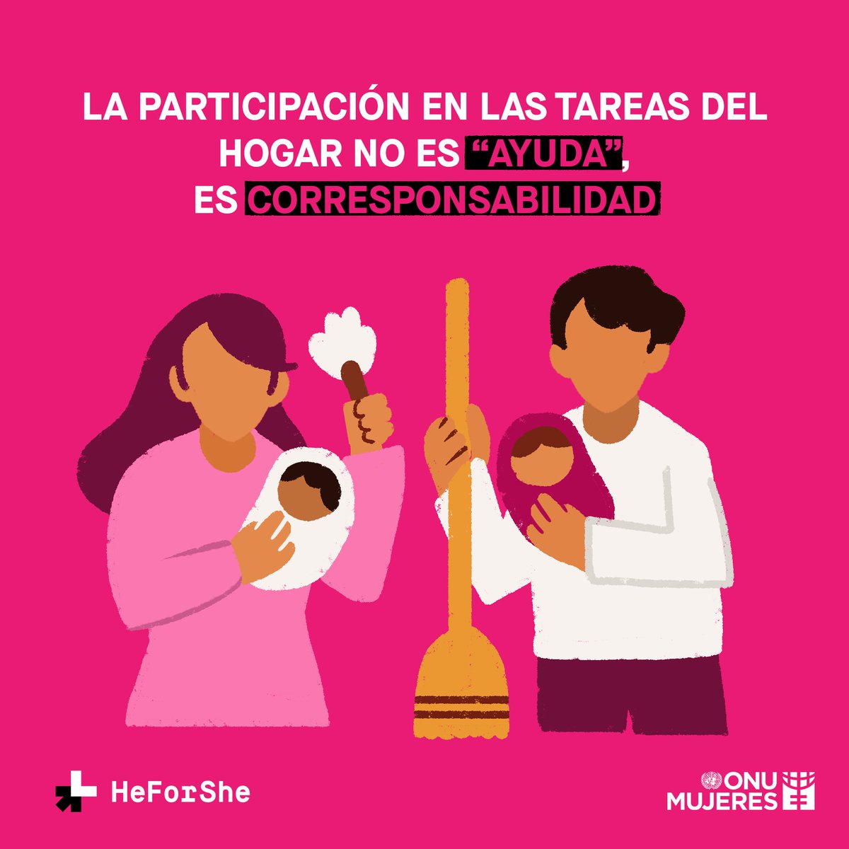 ONUMujeres's tweet image. Ni ayuda ni apoyo, #corresponsabilidad. #cuidadoscompartidos