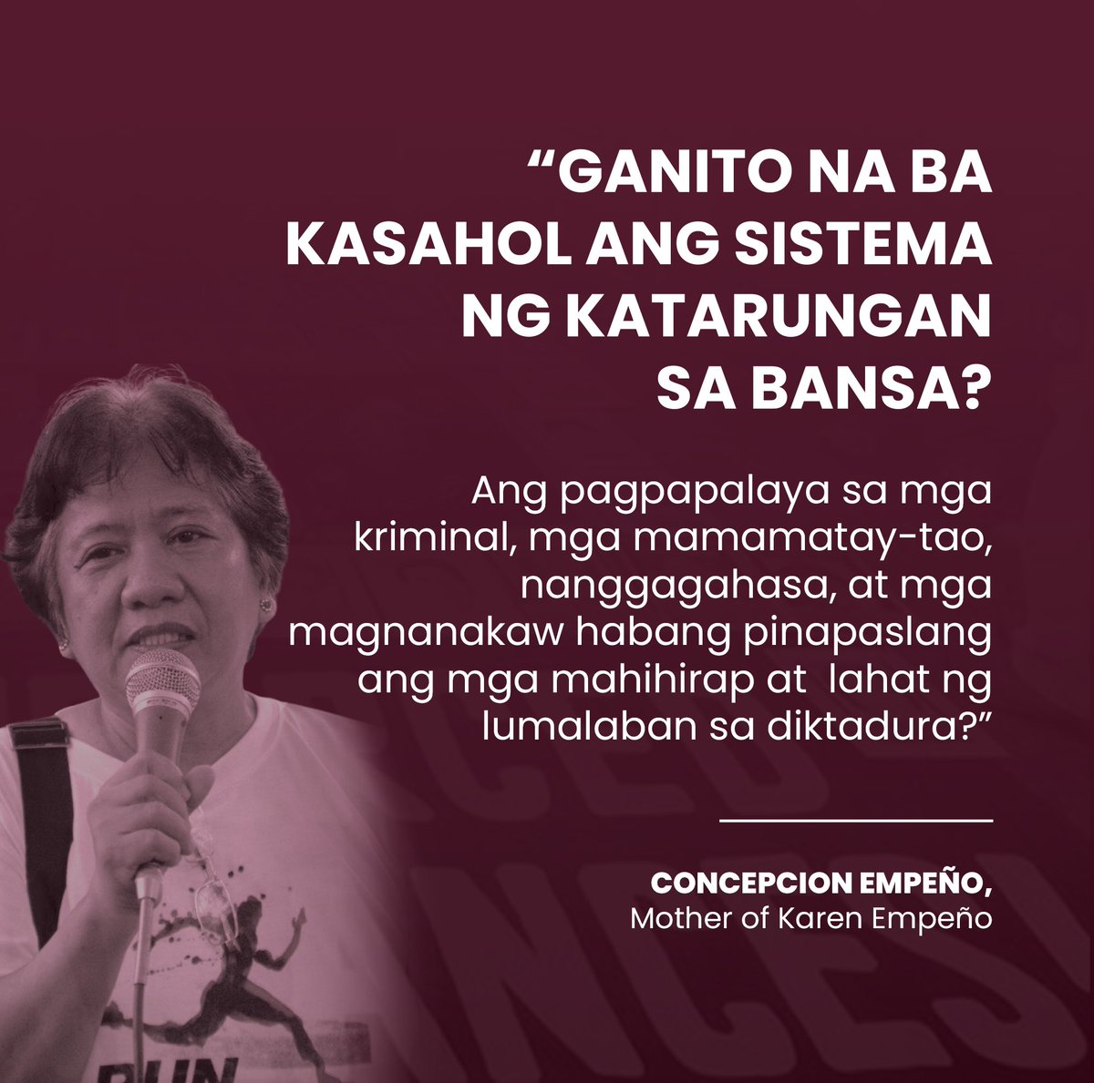 The disappeared will never be erased, but will be remembered through time until justice is found.

Read the full story here: bit.ly/3vXzt9B

JUSTICE FOR ALL DESAPARECIDOS!
#SurfaceKarenAndShe
#SurfaceAllDesaparecidos
#StopTheAttacks