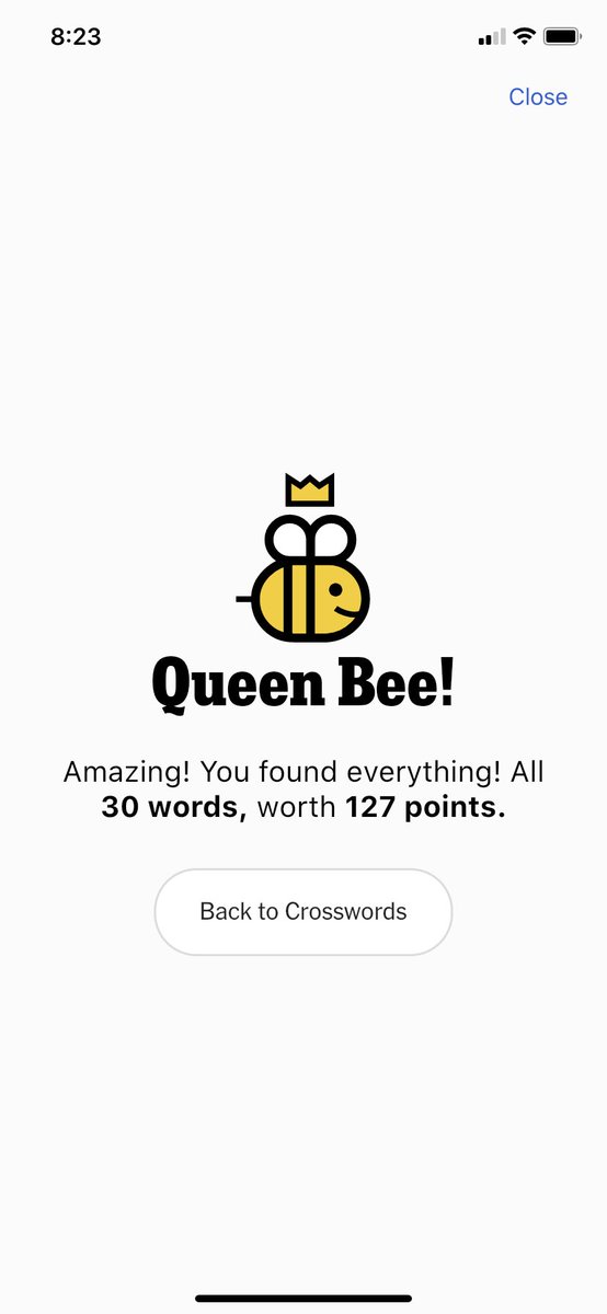 heatherchaet's tweet photo. Love to start the weekend like this!  Wahoo! #Nytspellingbee #hivemind @thegridkid https://t.co/oafflXTMmg