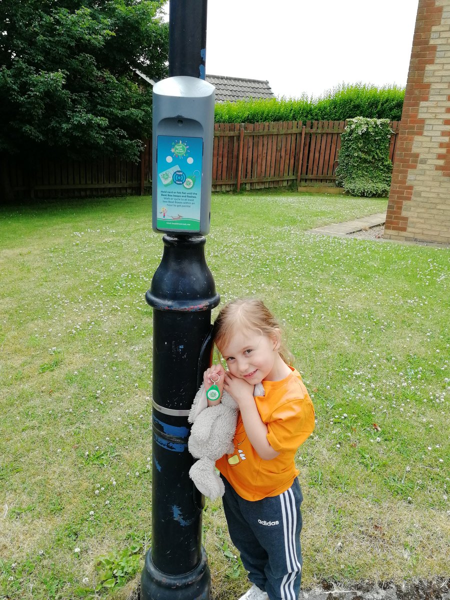 Indi out collecting points @TeamCherryDale @TeamLadybirds1