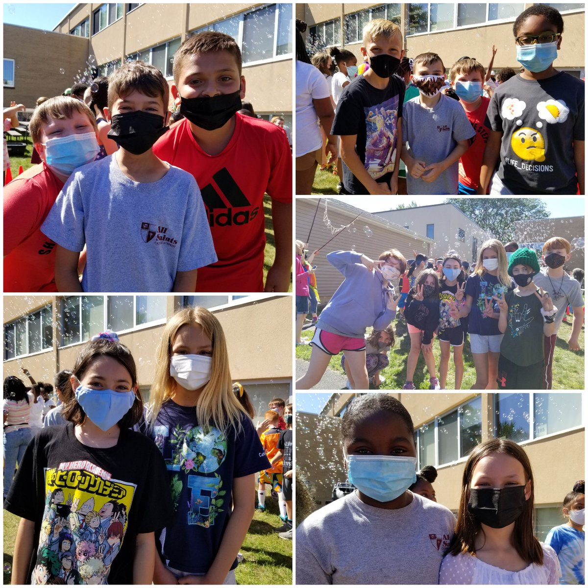 ASCAMrsNova's tweet photo. Last day of school fun! Bubble Party!! @ASCA_Albany @RCDASchools https://t.co/wYCZ8tsUbM