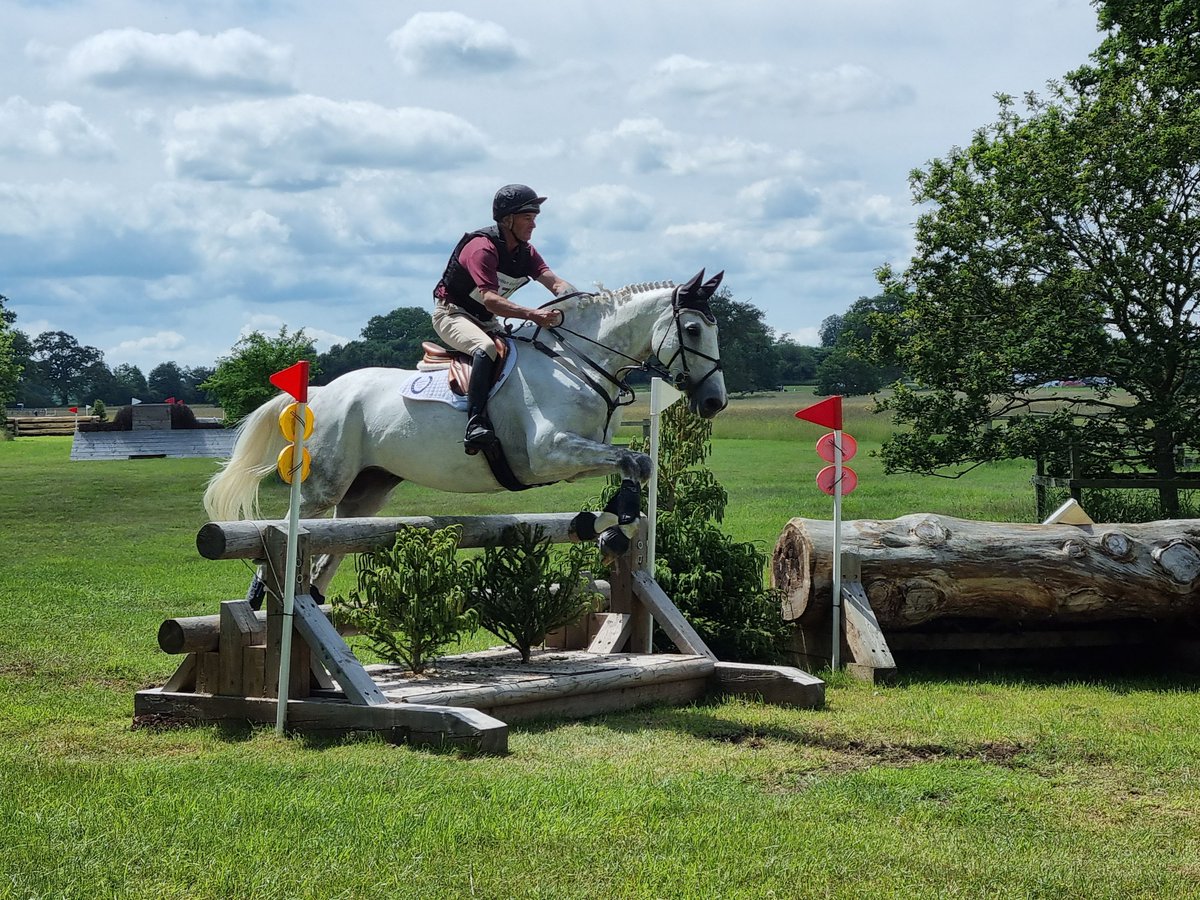 Brook Staples at the Liphook Equine Hospital ditch combination.