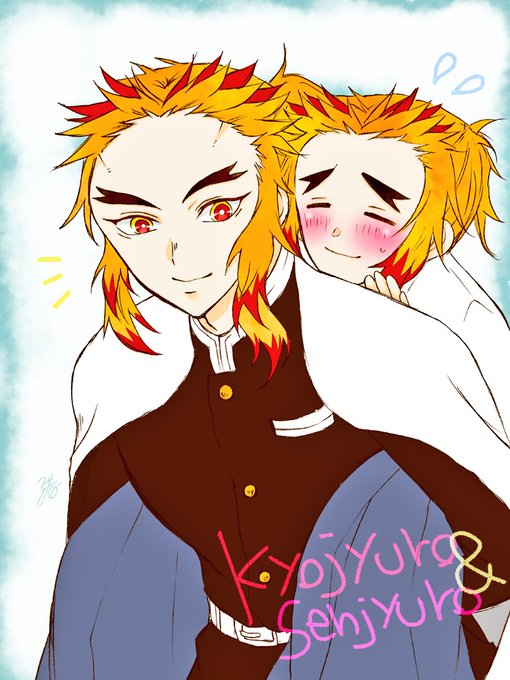 渚@観賞用🔥さんがTwitterに投稿した煉獄杏寿郎(鬼滅の刃)のイラスト。