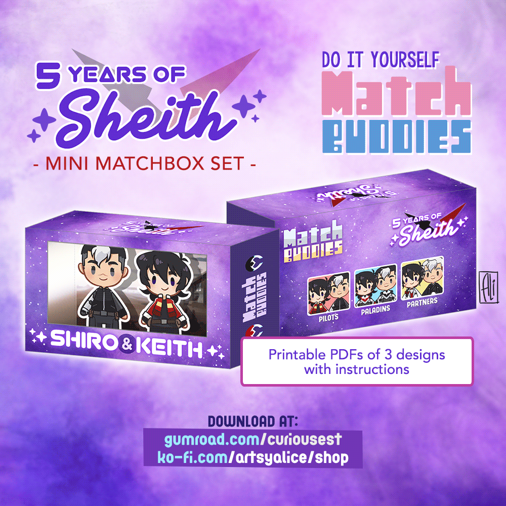 _artsy_alice's tweet photo. 🎁 Ali's Match Buddies 🌌 #Sheith Set
Tiny DIY matchbox-sized goodies! This set has 3 designs in celebration of #5YearsofSheith & #SheithMonth2021 🖤❤️
☕️ https://t.co/300zfMWX3b
⭐️ https://t.co/P8nP6g5KTd
This is pay-what-you-want. It's FREE but donations are always welcome! https://t.co/5TkQjPV8PG