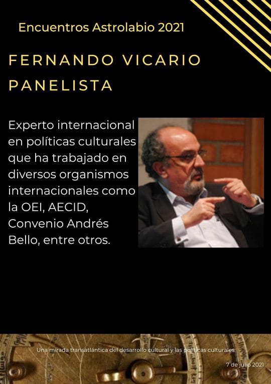 smARTsProjects's tweet image. Desde Transatlántica les invitamos a nuestro #Astrolabio conversatorio con dos expertos españoles en políticas culturales, a propósito de las diferentes perspectivas del desarrollo cultural en ambos lados del Atlántico:  mailchi.mp/253a47da47ce/t…