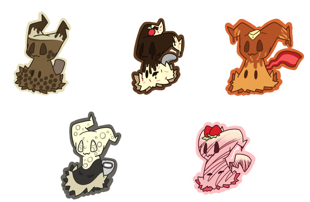 artfulfoxxo's tweet photo. Mimikyu sweet treats
Fun designs I made of one of my favorite pokemon.
#pokemon #pokemonart #mimikyu #mimikyuart #mimikyulove #digitalart #digitaldrawing #cuteart #cute https://t.co/pwnZHH0gFQ