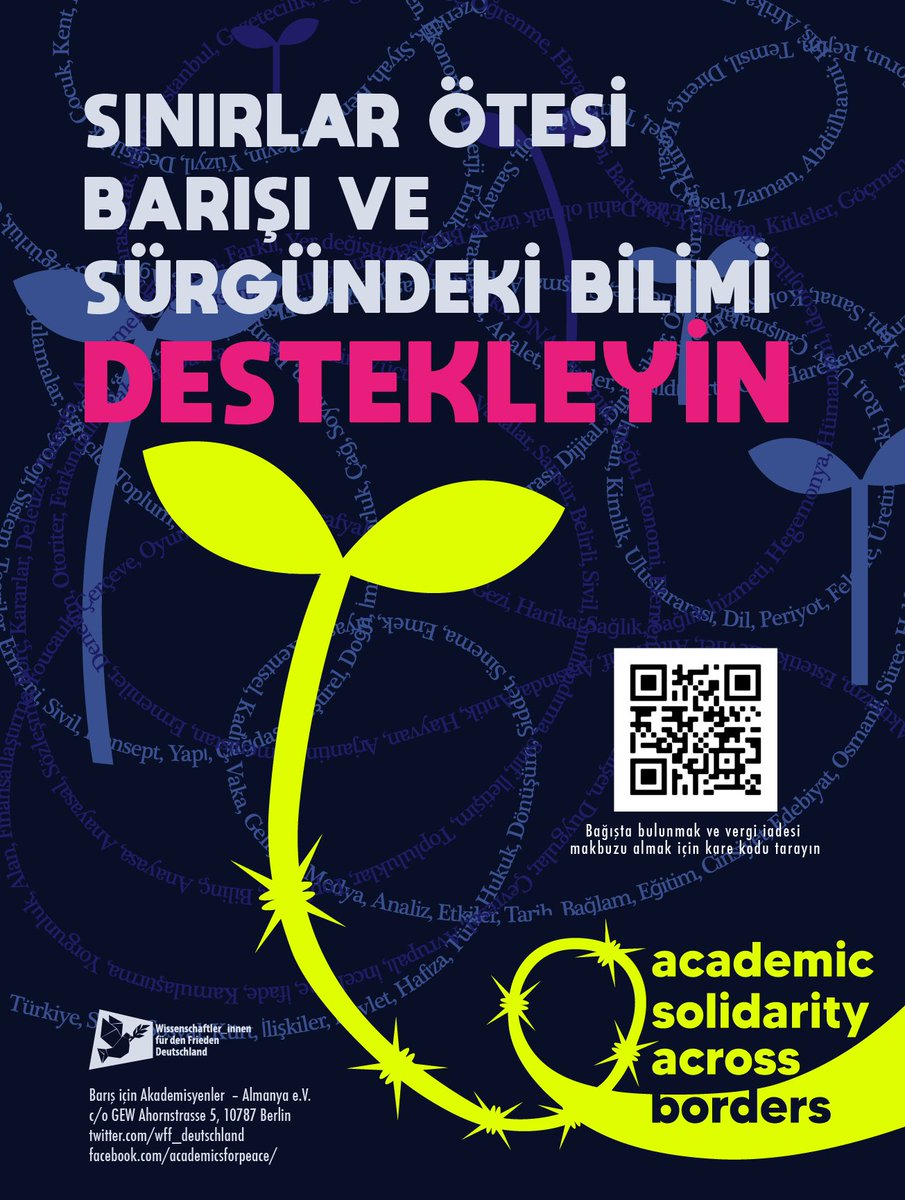 WfF_Deutschland's tweet photo. İlk bağış kampanyamızı başlatıyoruz! Dayanışmanızla Türkiye veya dışında yaşayan, eleştirel birçok konuda çalışmalar yürüten zor durumdaki genç araştırmacılar desteklenecek.  https://t.co/yhCDQswsP1  #akademikdayanisma #freewordsturkey @boeckler_de https://t.co/lMnciYQTbW
