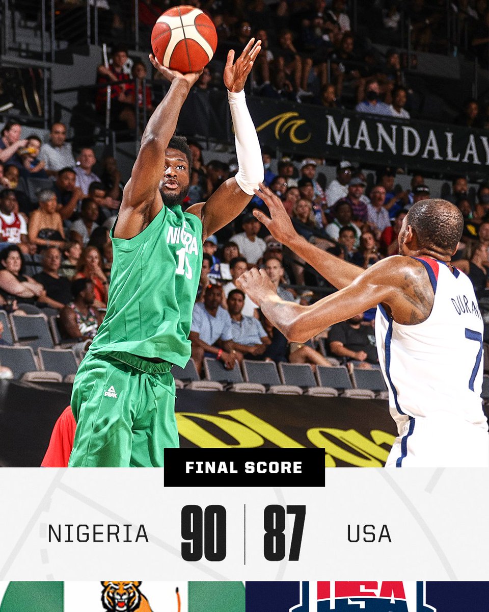 Nba On Espn Nigeriabasket Upsets Usa In A Pre Olympics Exhibition A Team Starring Kd Lillard Tatum And Beal Falls In A Huge International Upset T Co Glvsk9jfty
