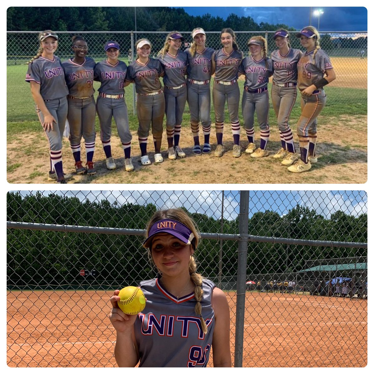 1-1 again today. Lost our last pool game but the bats came back strong in our first bracket game beating the Chattanooga Cruisers 06 14-2. Back at it again tomorrow at 9:30a on Field 3. Win or go home!!

<a href="/EmmaHallman3/">Emma Hallman</a> with another 💣! Kid’s bat is 🔥! <a href="/VAUnitySB/">Unity Softball</a>