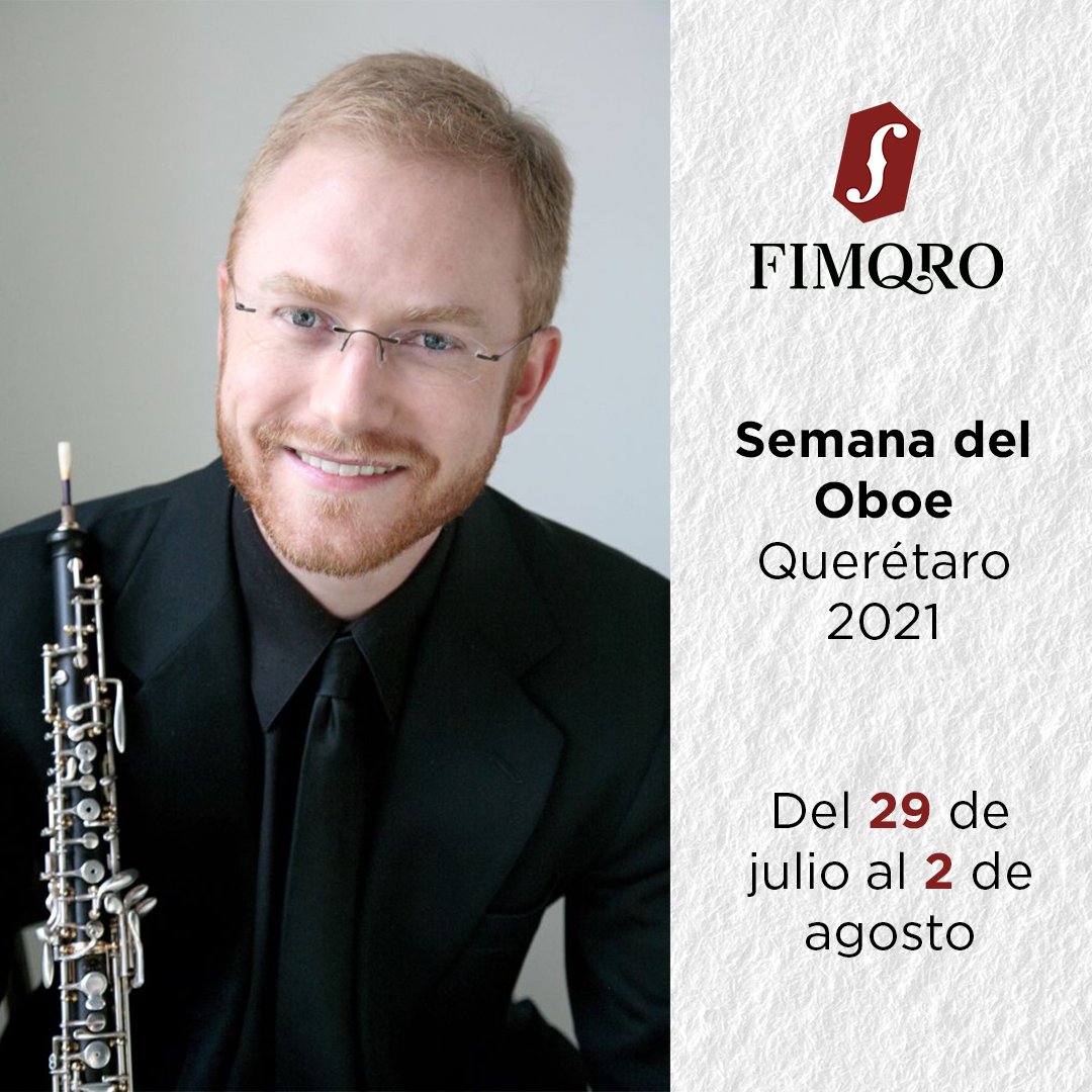 fimqro's tweet photo. Semana del Oboe, Querétaro 2021
Del 29 de julio al 2 de agosto

▪️Clases magistrales
▪️Talleres
▪️Conciertos 

👉🏻 Visita https://t.co/mn4FRoDkhV para inscribirte https://t.co/WtbK8NuvDv