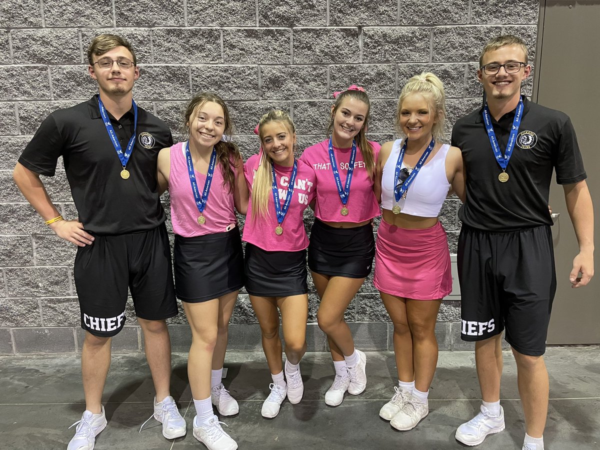kickapoo_cheer's tweet image. 6 All-Americans! We are so proud of our guys and girls! 💛🤎 #unbreakablespirit