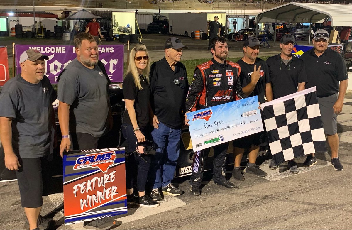 Blessed to win again in <a href="/Cplms09/">Carolina Pro Late Models Series CPLMS _ CCMS</a> competition tonight <a href="/FranklinCoSwy/">Franklin Co Speedway</a>.

Can't thank my <a href="/DlpMotorsports/">DLP Motorsports</a> guys enough for a fast car.

A lot to look forward to this summer and fall!