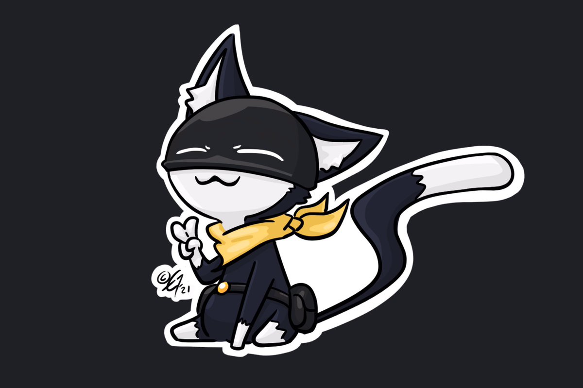 ethangillissart's tweet photo. A little thank you gift I made for @SoCassandra for coming to this years #personacon on #discord!! Here’s a little #morgana for you 👀
#persona #persona5 #art #drawing #cute #artists #ethancgilliss #twitter https://t.co/TvatqIKFvs