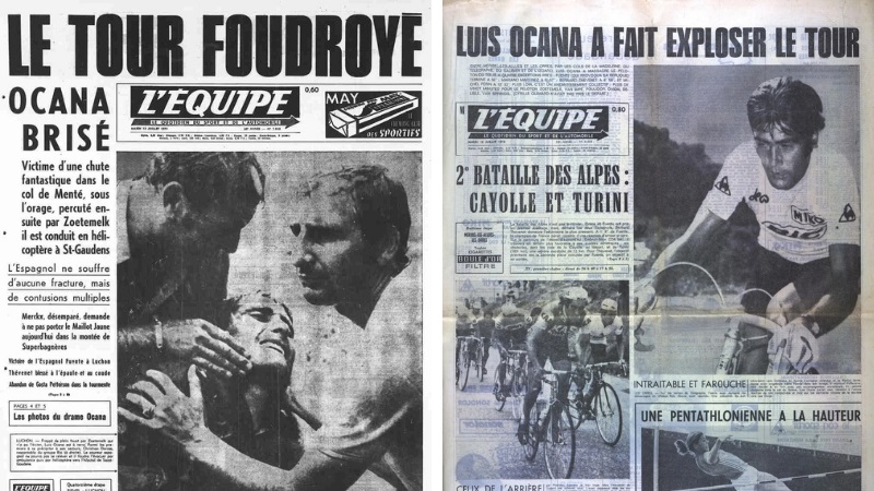 Julio 1971-2021: 50 años del martirio de Luis Ocaña con el 'maillot' amarillo del Tour en el 'maldito' Col pirenaico de Menté. 'El Tour, fulminado; Ocaña, roto".
Por Alejandro Delmás Infante
muchodeporte.com/polideportivo/…