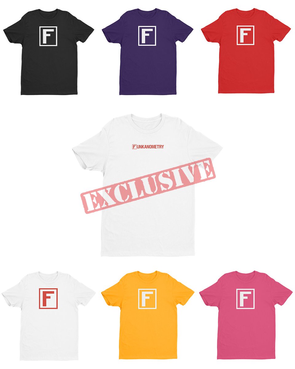 funkanometry's tweet image. T-Shirts ARE NOW AVAILABLE! Go get yours now! 

ONLY 15 of the &quot;Exclusive “Funkanometry” White T-Shirt&quot; (the shirt in the middle of the photo) are in stock, so hurry over to get one before they are gone!

LINK TO SHIRTS: funkanometry.ca/product-catego…

#funkmerch #funkanometry