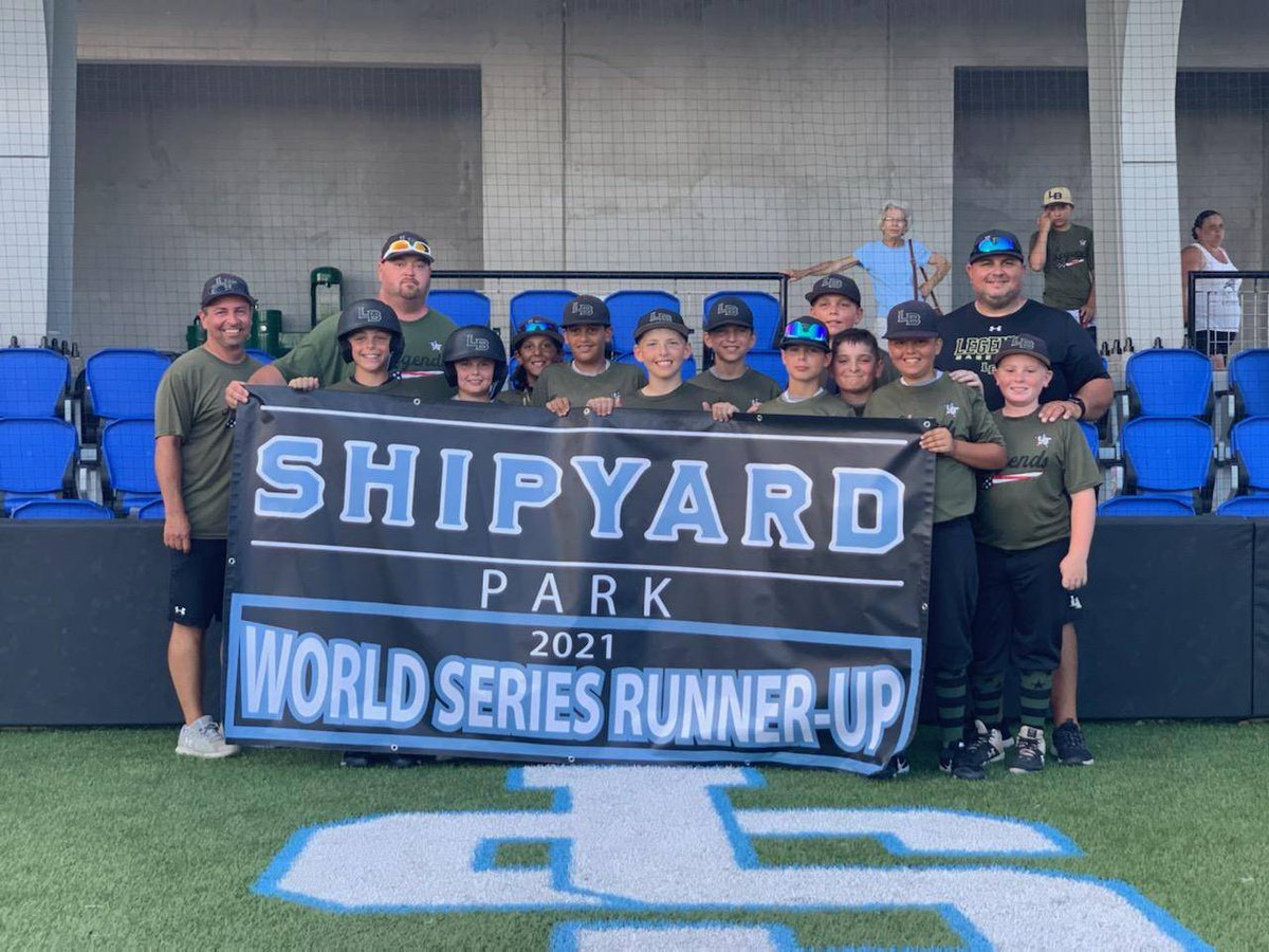 TheShipyardPark's tweet photo. #Legends from NJ are your #11uWorldSeries runner ups!
#ShipyardPark https://t.co/uS6kRC4Lfu