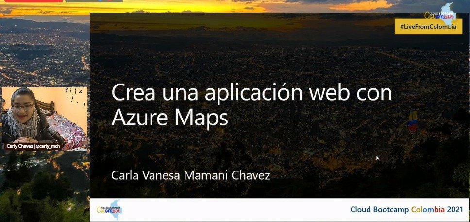 MLSAColombia's tweet photo. ¿Quieres saber cómo se crea una aplicación web con Azure Maps?

No te pierdas de esta charla que Carla Mamani, no estará compartiendo.

Te esperamos en nuestra trasmisión 👉🏻 https://t.co/nX3370Z7wT
#ColombiaCloudBootcamp https://t.co/YLzgxRNiHR
